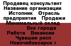 Продавец-консультант › Название организации ­ Истопник › Отрасль предприятия ­ Продажи › Минимальный оклад ­ 60 000 - Все города Работа » Вакансии   . Чувашия респ.,Новочебоксарск г.